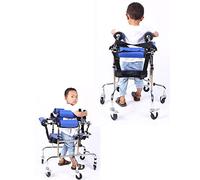 Pediatric Rehabilitation Walker for Cerebral Palsy, Adjustable Height Standing Trainer with 6 Wheels, Mobility Aid for Kids