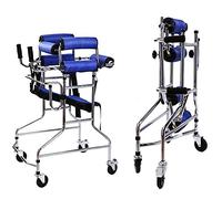 Pediatric Rehabilitation Walker for Mobility Training, Adjustable Height with Seat for Children with Cerebral Palsy