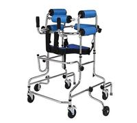 Pediatric Walker for Children, Folding Walking Frame Height Adjustable Kids Stainless Steel Upright Walker for Toddlers Kids Teens(Medium)
