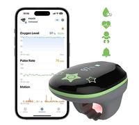 Pediatric Wearable Health Monitor KidsO2 Ring, Portable Pulse Oximeter, Bluetooth Children's Sleep Monitor Health Tracker with APP&PC Report
