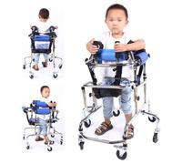 Pediatric Wheeled Walker for Mobility rt, Adjustable Upright Rollator with Removable Seat for Children with Cerebral Palsy or Disabilities