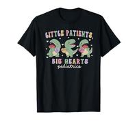 Pediatrics Day PEDS Dinosaur Little Patients Big Hearts T-Shirt