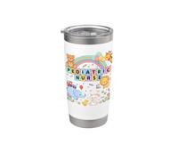 Pediatrics Nurse Rainbow Practitioner Nursing Stainless Steel Insulated Tumbler