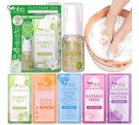 Pedicure Foot Bath Kit: Improved 6 in 1 Foot Bath for Feet, Foot Spa Pedicure Set, Foot Bath for Tired, Dry and Cracked Feet, Athlete Feet, Bad Smell, Smooths Callus