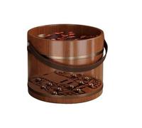 Pedicure Foot Spa Bowl - Wooden Foot Soak Tub Stress Relief Bucket, Relaxation Foots Bath, Comfort Soaking Vessel | Therapeutic Footcare Tool for Seniors Women Elderly Parents Family Home Use