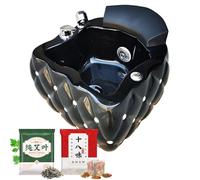 Pedicure Foot Spa, Foot Massager Acrylic Massage Footbath with Automatic Water Pump,Feet spa Tub Colorful Light Surfing Hot and Cold Adjustment,Portable Pedicure Bowl, with 60PCS Foot Bath Bags L
