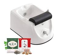 Pedicure Foot Spa, Foot Massager Acrylic Massage Footbath with Automatic Water Pump,Feet spa Tub Colorful Light Surfing Hot and Cold Adjustment,Portable Pedicure Bowl, with 60PCS Foot Bath Bags G