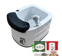 Pedicure Foot Spa, Foot Massager Acrylic Massage Footbath with Automatic Water Pump,Feet spa Tub Colorful Light Surfing Hot and Cold Adjustment,Portable Pedicure Bowl, with 60PCS Foot Bath Bags E