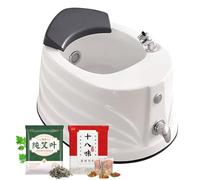 Pedicure Foot Spa, Foot Massager Acrylic Massage Footbath with Automatic Water Pump,Feet spa Tub Colorful Light Surfing Hot and Cold Adjustment,Portable Pedicure Bowl, with 60PCS Foot Bath Bags D