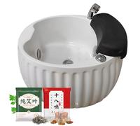 Pedicure Foot Spa, Foot Massager Acrylic Massage Footbath with Automatic Water Pump,Feet spa Tub Colorful Light Surfing Hot and Cold Adjustment,Portable Pedicure Bowl, with 60PCS Foot Bath Bags F
