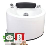 Pedicure Foot Spa, Foot Massager Acrylic Massage Footbath with Automatic Water Pump,Feet spa Tub Colorful Light Surfing Hot and Cold Adjustment,Portable Pedicure Bowl, with 60PCS Foot Bath Bags B
