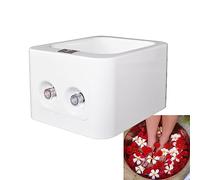 Pedicure Foot Spa Tub with Square Waterfall Outlet - Portable Foot Massager Soaker Basin for Soaking Feet, Foot Bath Spa Soak Home Relaxation