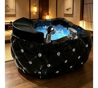 Pedicure Foot Spa with Acrylic Tub, Automatic Drainage, One-Touch Start, Pipeless Wave Technology, 7-Color LED Lighting for Relaxing Foot Soaks