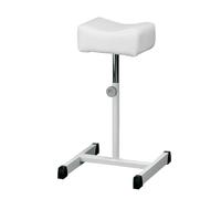 Pedicure Footrest Portable Pedicure Manicure Tattoo Footbath Stool with Small Wheels Studio Beauty Salon Easy to Assemble(White)