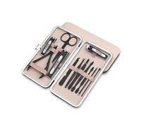 Pedicure Kit 12 Pcs Set Stainless Steel Nail Clipper Set Home Nail Clipper Portable Nail Clipper Set Dead Skin Trimming Tool Set Pink Nail Set