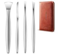 Pedicure Knife Set, 4PCS Professional Pedicure Tools for Feet, Ingrown Toenail Removal Blades Kit, Stainless Steel Corn Removers, Foot Scraper, Callus Shaver Foot Blades, Dead Skin Removal