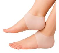 PediGel® -2 Pieces Medically Approved Polymer Gel Hell Cushion Pads, Heel Grips for Heel Spur,Blister Prevention,Plantar Fasciitis,Achilles Tendonitis for Left & Right Men & Women