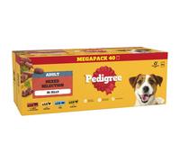 PEDIGREE Adult Dog Food Pouches Mixed Selection in Jelly 40 x 100 g Mega Pack