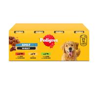 Pedigree Adult Dog Wet Food Can, Mixed Selection Gravy, 12x400g