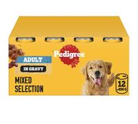 Pedigree Adult Dog Wet Food Can, Mixed Selection Gravy, 12x400g | High