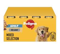 Pedigree Adult - Wet Dog Food - for Adult Dogs - Can Mixed Selection in Loaf - 12 x 400g