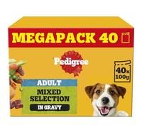Pedigree Mixed Selection Dog Food - Gravy - 40 x 100g Pouches