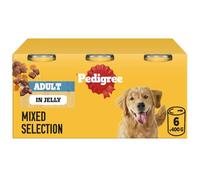 Pedigree Adult - Wet Dog Food - for Adult Dogs - Can Meaty Meals in Jelly - 6 x 400g (Pack of 4)