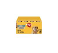Pedigree Adult - Wet Dog Food - for Adult Dogs - Can Mixed Selection in Loaf - 12 x 400g