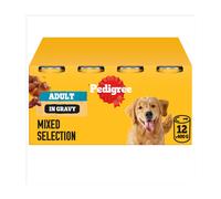 PEDIGREE Adult Wet Dog Food Mixed Selection in Gravy 12 x 400g Can