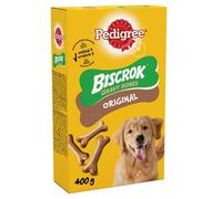 PEDIGREE Biscrok Gravy Bones Biscuits Original Dog Treats 400g (Pack of 12)