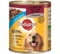Pedigree Can Adult 3 Varieties Beef, Lamb, Chicken 12 X 800G