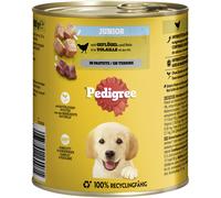 Pedigree Can Junior Poultry & Rice In Pâté 12 X 800G