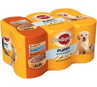 Pedigree Canned Puppy Food in Jelly 6 x 400 g (Pack of 4, Total 24 Cans)