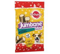 Pedigree Jumbone Dog Treats, Chews For Small Dogs From 4-10 Kg,Turkey Flavour, 8 X 4 Bones, 1.28 Kg