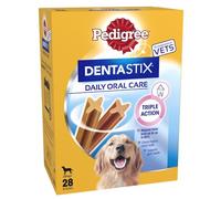Pedigree Dentastix - Daily Dental Care Chews - Dog Treats for Large Dogs - 112 Sticks (Pack of 4)