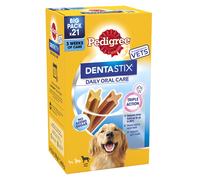 Pedigree Dentastix Daily Oral Care Large Adult Dog Stick Treat 810g 21 Pack