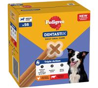 Pedigree 56 pack Dentastix Daily Dental Chews Medium Dog Treats