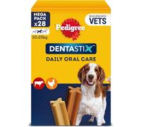 Pedigree DentaStix - Daily dental chews for medium dogs (10-25 kg), 112 sticks