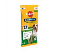 Pedigree DENTASTIX Daily Fresh Dental Chews Medium Dog Treat 5 Sticks 128g