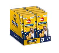 Pedigree DentaStix Daily Oral Care Dental Care Snack for Medium Dogs - Dog Treats with Chicken & Beef Flavour for Everyday - 70 Sticks (10 x 7 Pack)
