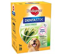 Pedigree Dentastix - Fresh Daily Dental Chews Large Dog, 112 Sticks - 4.32 kg megapack Pack of 4 (4 x 28 Sticks)