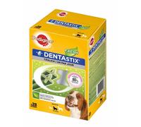 Pedigree Dentastix Fresh Dental Dog Chews - Medium 10-25kg, 4 x 28 Sticks, Vet-Recommended, Fresh Breath, Tartar Reduction up to 80% | 282823