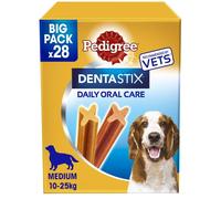 Pedigree Dentastix Daily Oral Care 10-25g 28 Sticks 4 x 180g (720g)