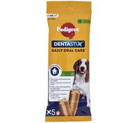 Pedigree Dentastix Oral Hygiene Snack, Medium Dog 10-25 kg, 5 Sticks - 128 g