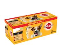 Pedigree Mixed Selection in Gravy Dog Food Pouches Mega Pack - Size: 40 x 100g