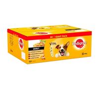 Pedigree Dog Food Selection In Gravy 100g Pouches x 80