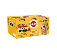 Pedigree Dog Tins Country Casseroles in Gravy, 6 x 400 g, Transparent
