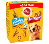 Pedigree Dog Treats in Mega Box, Rodeo Duos & Jumbone Medium, 780g