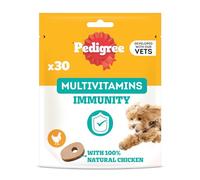 Pedigree Dog Treats Multivitamins Immune System - 30 Soft Dog Treats, 180 g - Supplements to Support the Immune System, Easy Feeding