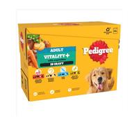 PEDIGREE DOGCARE POUCH WET VITALITY+ (MIXED) CHUNKS IN GRAVY ADULT 85G MULTIPACK STANDARD 12x85g